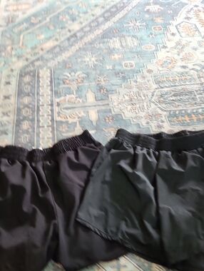 SHEIN Black Athletic Shorts Duo